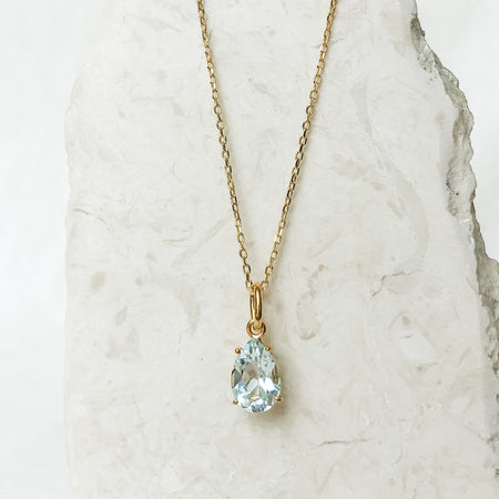Garnet Trillion Necklace